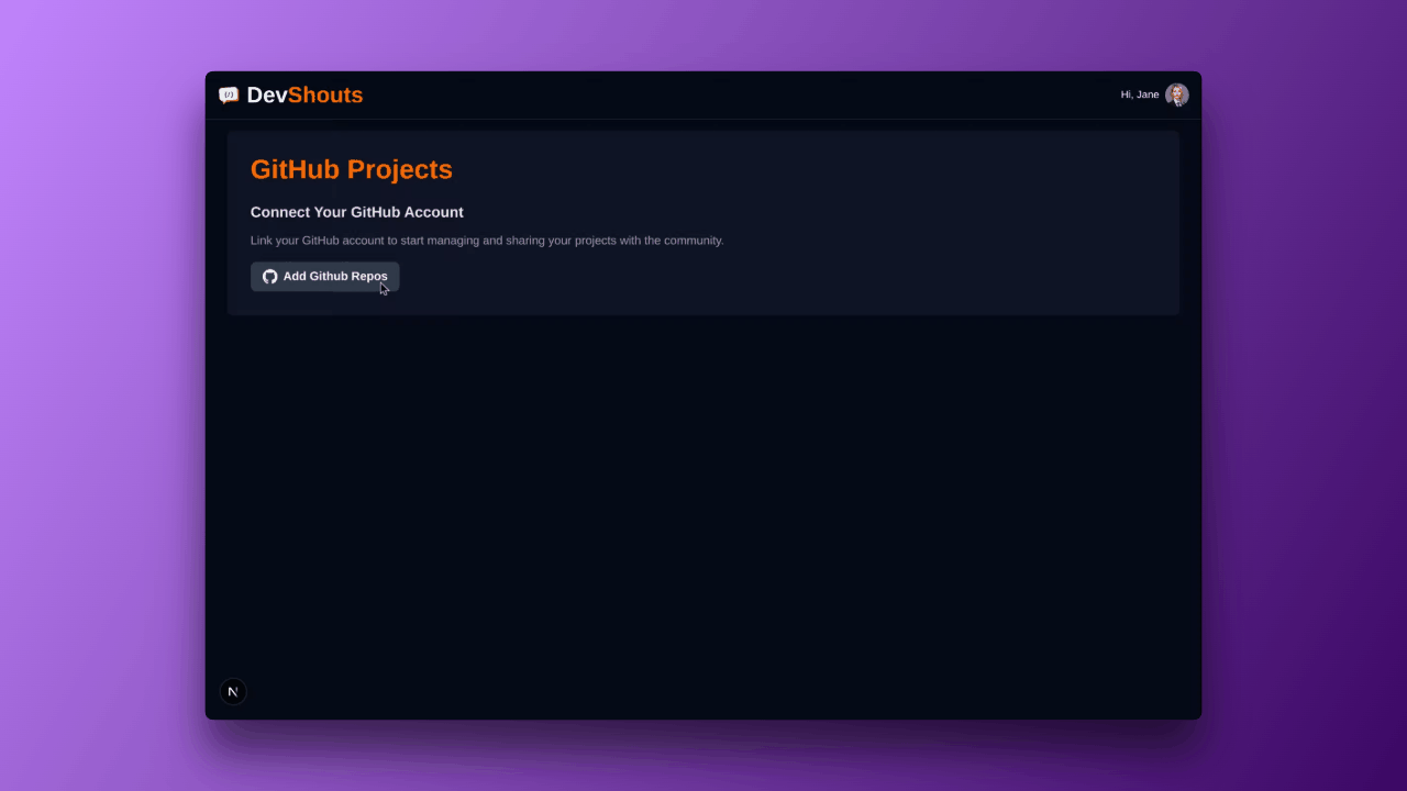 Connect GitHub